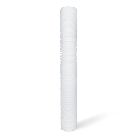 30" white grooved sediment water filter cartridge for use in a tankless water heater filter system