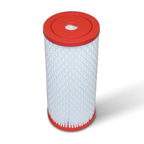 10" x 4.5" High-Flow Submicron Water Filter Cartridge - Pleated Design for Bacteria & Sediment Filtration