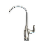 The Premiere Sales Alkaline Reverse Osmosis Water – HydroGuard HDGT-45 + Alkaline Filter System features a high-quality stainless steel kitchen faucet with a long, curved spout, a single handle for easy control, and built-in water filtration to ensure optimal pH levels.