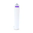 The HydroGuard HDGT-TW50 RO Membrane from Premiere Sales is a white cylindrical water filter cartridge with a purple label at the top, inscribed with "MdCT-TW55-6." It is designed for the HDGT-45 reverse osmosis system, has a capacity of 50 gallons per day, and features a small attachment at the bottom.