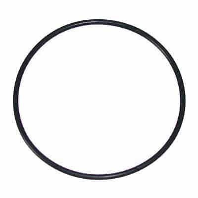 A replacement rubber O-ring, black and circular, isolated on a white background for the Premiere Sales SS134, SS210, and SS234 stainless steel water filter housing.